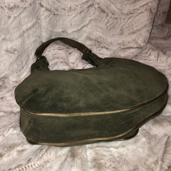 Dolce & Gabbana Army Green Suede Hobo Bag - Picture 4 of 5